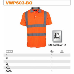 BEVWPS03-BO-L BETA POLO MARŠKINĖLIAI REFLECTIVE.POM.  L...