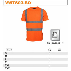 VWTS03-BO-L BETA MARŠKINĖLIŲ ĮSPĖJIMAS. POM. L...