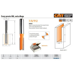 912.600.11 CMT FREZA HM D 10 I 31,7 L 74 S 12 TIESUS, ILGAS.