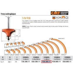 938.380.11 CMT HM R 12.7 D 38.1 I 14 S 8 SUAPVALINIMO FREZOS SU GUOLIU. ...