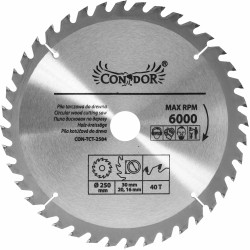 CON-TCT-2504 CONDOR WIDELESS pjūklo diskas 250 x 30 x 40 dantų
