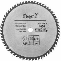 CON-TCT-4006 CONDOR VISCOUS pjūklo diskas 400 x 30 x 60 dantų