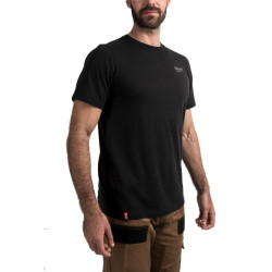 4932492967 MILWAUKEE MARŠKINĖLIAI TRUMPOMIS RANKOVĖMIS - JUODI HTSSBL-XXL