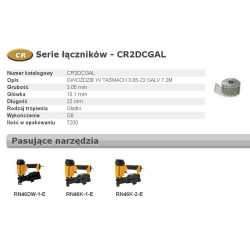 CR2DCGAL BOSTITCH vinys CR 15` 22mm PAPER GAL7.2M %%%