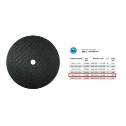 M41-350-3.5-32A24R METALINIS DISKAS INCOFLEX 350*3,5*32 .