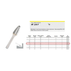 295971 HF 100 F /6mm/971 HIPERBOLA FI 6,0x18mm,TRZ.6mm,TYPE RBF