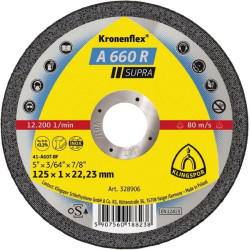 328906 K.MET diskas 125 mm x 1,0 mm x 22,2 mm A660R Supra .