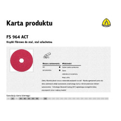 330485 K.FIBRA diskas 125 gr. 36 FS964 /25vnt.