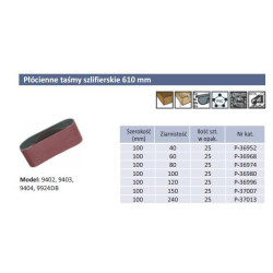 P-36974 Dugninės juostos 100 x 610mm gr. 80 25vnt.