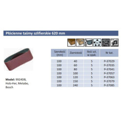 P-37041 Dugno juostos 100 x 620mm gr. 80 5vnt.