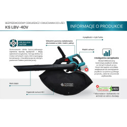 KSLBV-40V KS AKUMULIATORINIS LAPŲ PŪSTUVAS LBV-40V