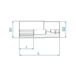 423036M KT ILGAS LIZDAS 1/2" 36x77 12 KAMPAS CHROMAS