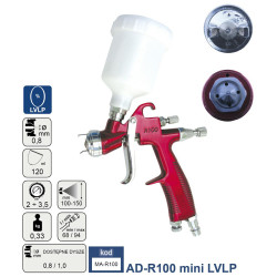 MA-R100LVLP-MINI/0.8 ADLER LVLP 0,8 mm dažymo pistoletas