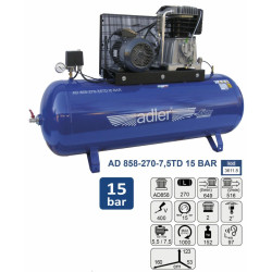3611,8 ADLER 270l kompresorius AD858-270V-7.5TD-15bar 400V