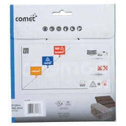 B-12996 MAKITA DIAMOND TARGET 125x22.23mm FULL (DRY/MOKRO) BETONAS, ŽEMĖS SKALDELĖS, PELYTĖS