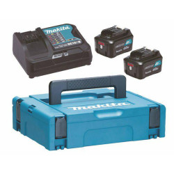 197641-2 MAKITA maitinimo šaltinių rinkinys 12V 2x4.0Ah (BL1041Bx2+DC10SB) MAKPAC