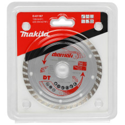 D-61167 MAKITA DIAMOND TARGET 125x22.23mm TURBO (DRY) BETONAS, GRŪDAS, MARMUR