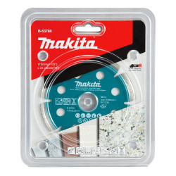 B-53780 MAKITA DIAMANTINIS TARGETAS 115x22,23 mm SEGMENTAS (SUCHAS) BETONAS, GRANITAS, MARMURAS