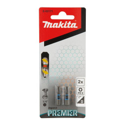 E-03171 MAKITA DRIVER END PZ2-25mm /2vnt. IMPACT PREMIER