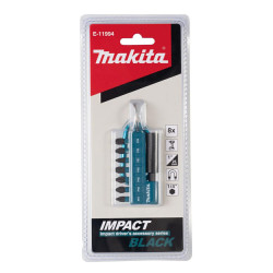 E-11994 MAKITA atsuktuvo antgalių rinkinys /8vnt. IMPACT BLACK