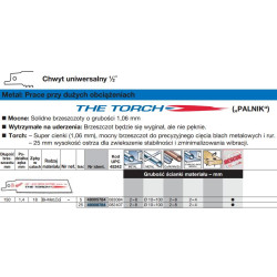 48008784 MILWAUKEE BRZ. 150/1.4mmTORCH BIM/25vnt (THIN) (25) METAL .