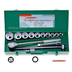 S04H6115S JS.KEYS SET 14el.  3/4" 6 KAMPŲ. 22-50 mm metalinis korpusas.