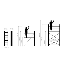 AW23063 AWTOOLS ROLLING-PROLS 1,96 m 150 kg EN131