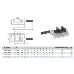 326543570400 BISON-BIAL MAŠININIS ĮRANKIS 150 mm 6543
