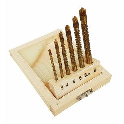 10417 Frezavimo grąžtų rinkinys 6vnt/SILVER 3-8mm....