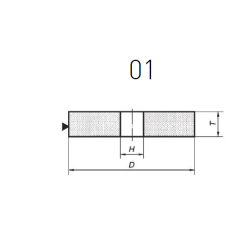 69083134410 NORTON šlifavimo diskas 150 mm x 16 mm x 12,7 mm A60M5VBE