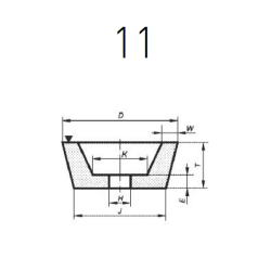 69210432282 NORTON šlifavimo diskas M14 125 mm x 50 mm 37C1699N5B5