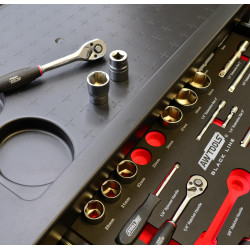 AW15100 AWTOOLS DIRBTUVIŲ SPINTA + 177VNT. ĮRANKIAI