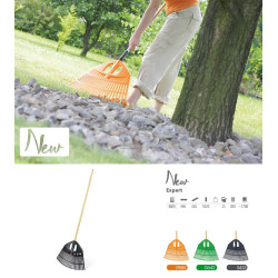 IGR3-G642 PP.LEAF GRĖBLYS PLASTIKINIS EKSPERTAS ŽALIAS