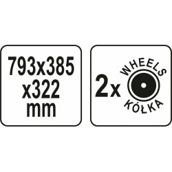 YT-09185 YATO CRATE 800LT ANT RATŲ