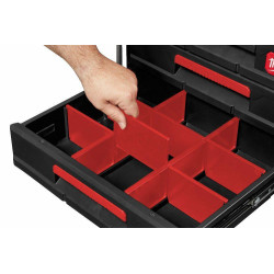 4932479105 MILWAUKEE PACKOUT DĖŽĖS PERTVARA SU 2 STALČIAIS