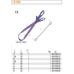 8150-1M BETA diržo diržas 1000KG/1m 8150/1M