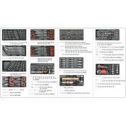 YT-55307 YATO darbo stalo spinta+185įrankių 55307