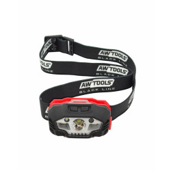 AW17618BL AW VADOVAUJAMA GALVOS ŽIBINTUVĖLIS USB 6 FUNKCIJOS JUODA LINIJA