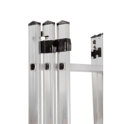 AW23081 AWTOOLS BASIC aliuminės kopėčios 3x9 STEP 150KG