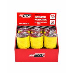 AW26513 AWTOOLS Mūro virvė 100 m / 1,5 mm 12 vnt.