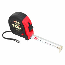 AW27137 AWTOOLS Raudonos/juodos spalvos ritė 10 m x 25 mm