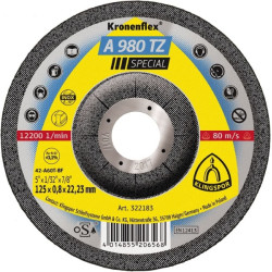 322183 K.MET diskas 125 mm x 0,8 mm x 22,2 mm A980 TZ Specialusis.