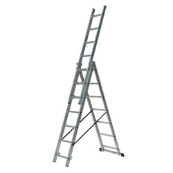 AW23089 AWTOOLS aliuminės kopėčios 3x9 150KG