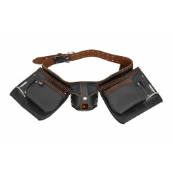 AW30617BL "AWTOOLS" PROFESIONALUS DIRŽAS 11 KIŠENIŲ LYGIOS JUODOS SPALVOS LINIJA