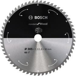 2608837742 BOSCH STANDARD WOOD ACCU pjūklo diskas 305x30x60z