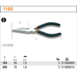 BETA PUSĖS PEDALO replės 160 mm QUAL./1166