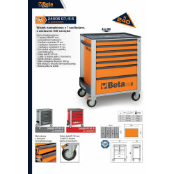 2400S-O7-E-S BETA ĮRANKIŲ VEŽIMĖLIS 7 STALČIŲ POM./2400SO7E-S ...