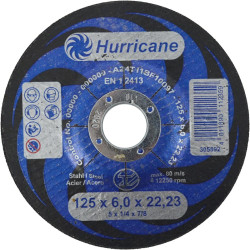 305892 Šlifavimo diskas 125*6,0 mm...... HURRICANE