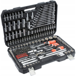 YT-38841 YATO VERŽLIARAKČIŲ RINKINYS 1/4" , 3/8" , 1/2"  216 vnt. XXL 38841