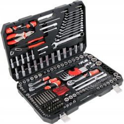 YT-38941 YATO TOOLS SET 225 elementai. 1/2" 3/8" 1/4" XXL 38941